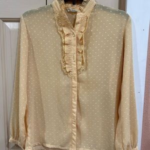 Vintage yellow blouse